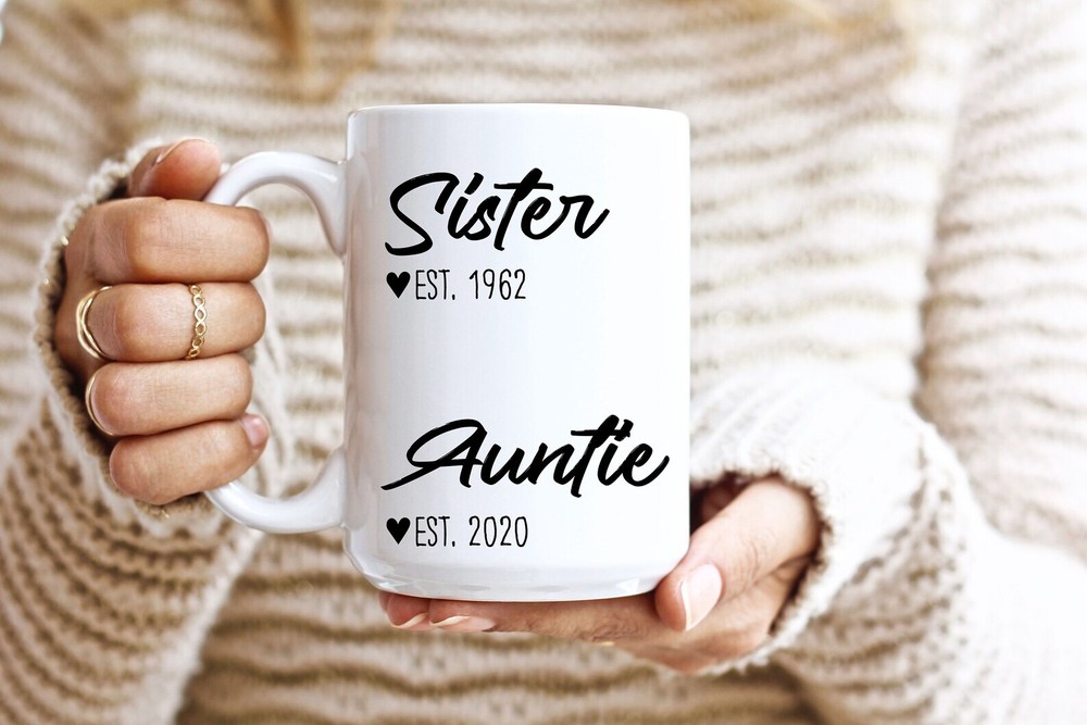 Sister Auntiepregnancy Announcement New Baby Announcement Promoted To Aunt Gift