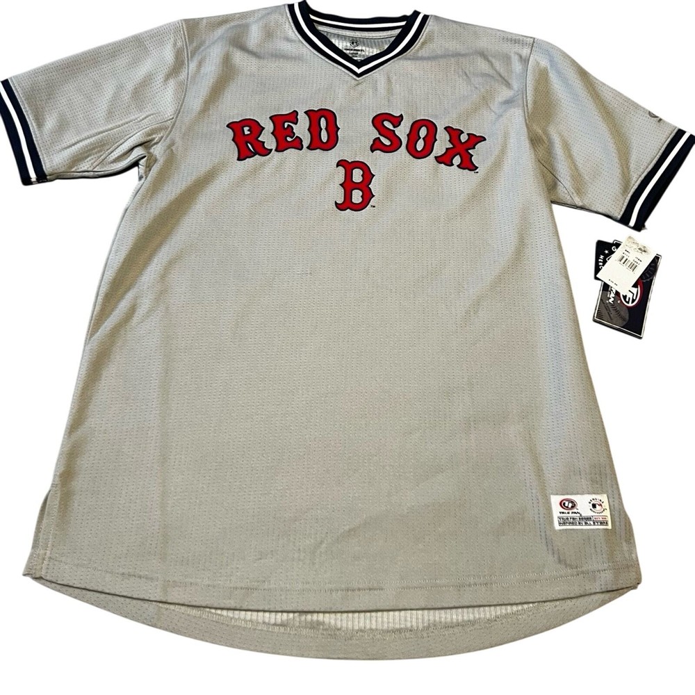 Men's Boston Red Sox Replica V-Neck Jersey Size Large