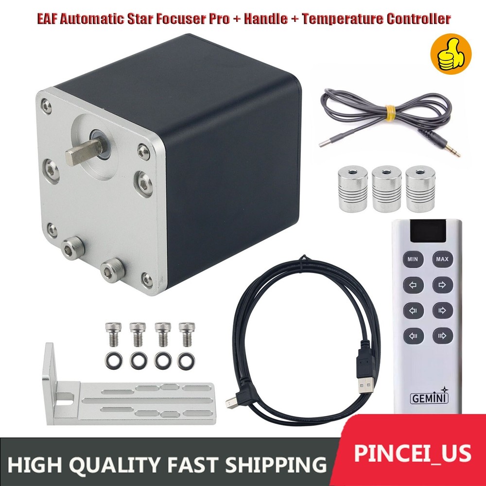 EAF Automatic Star Focuser Pro + Handle + Temperature Controller for Telescope