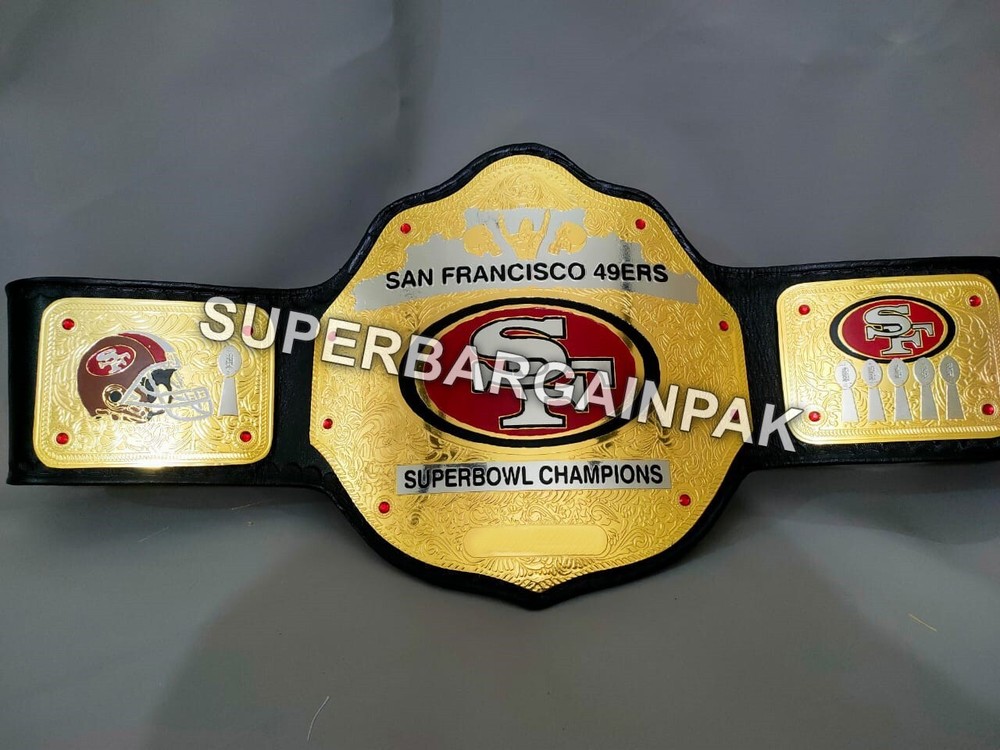 SF 49ers Championship Wrestling Brass 4mm Brass Belt