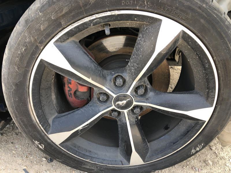 2018-2021 FORD MUSTANG 18x8 Aluminum 5 Spoke Black Polished Wheel Rim     858236