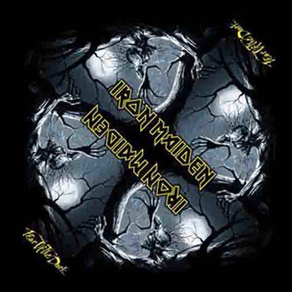 Iron Maiden Fear Of The Dark Official Logo Bandana Black 21x21 Inches