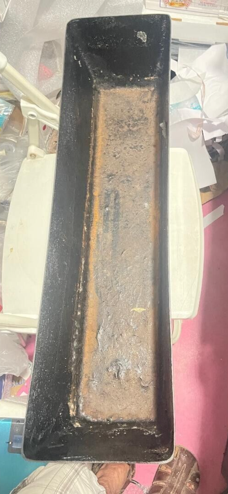 Black Plant Pot Long Planter Rectangular 30