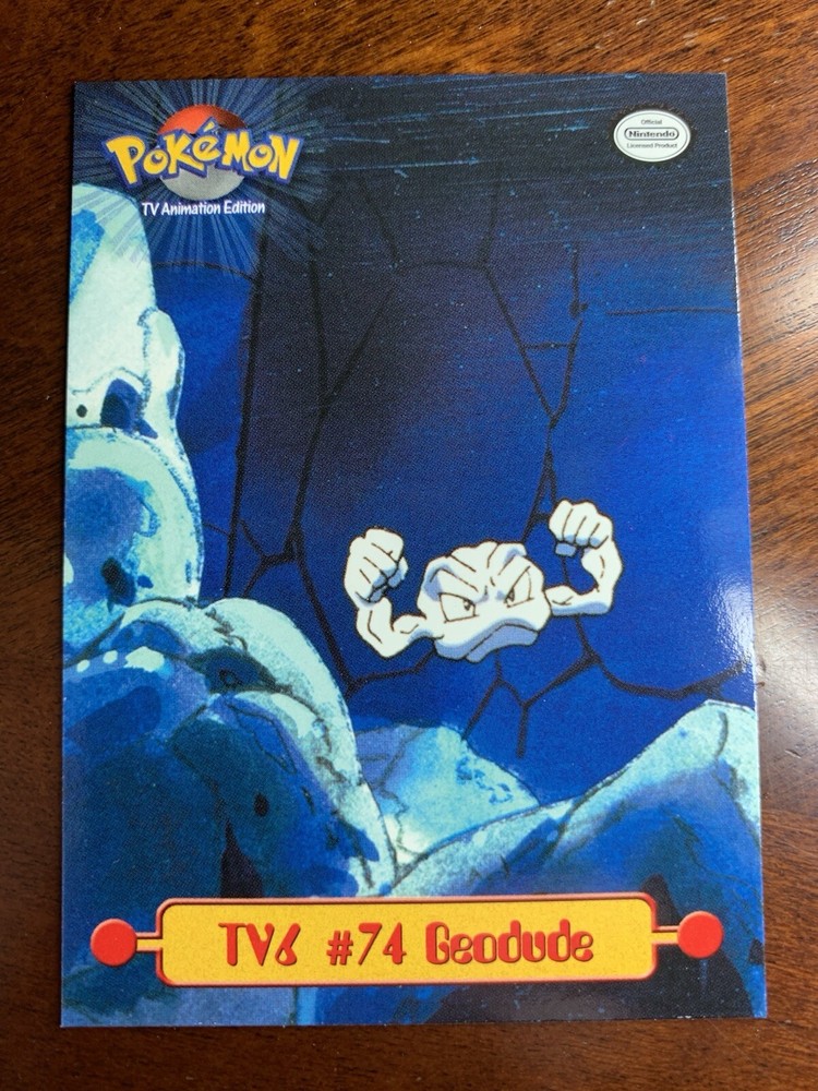 1999 Topps Pokemon TV Animation #TV6 Geodude FREE COMBINED SHIP