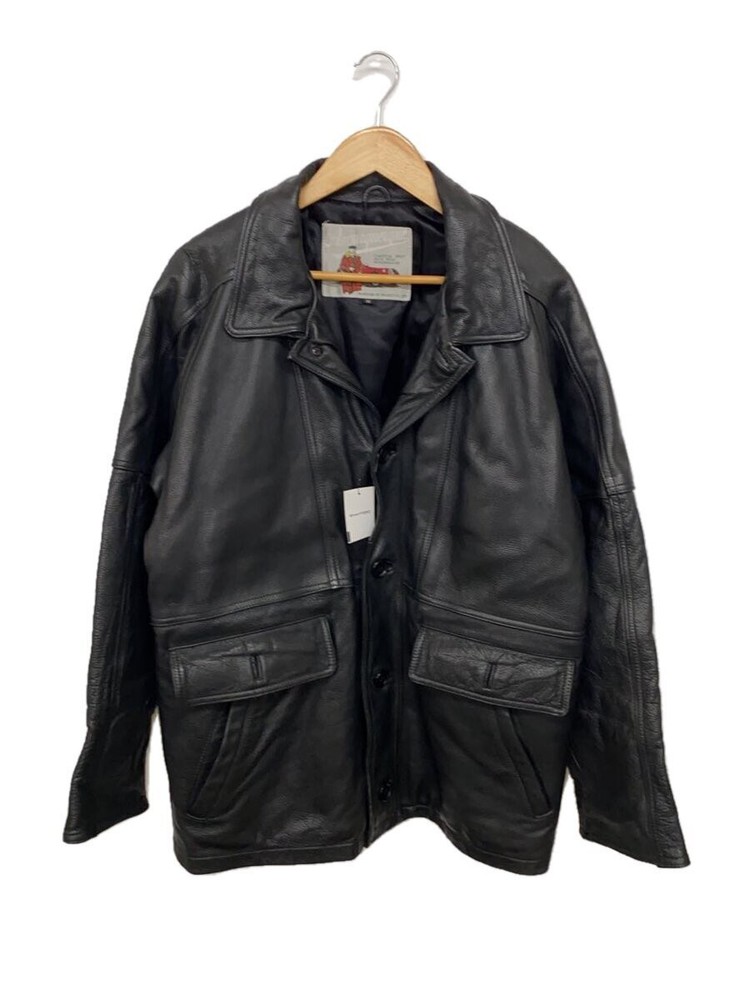 Vintage 90s Black Cowhide Leather Jacket Blouson M Albuquerque 1296