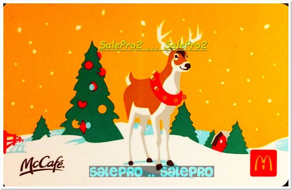 McDonald 2019 Rare Christmas Reindeer Holiday Collectible Gift Card