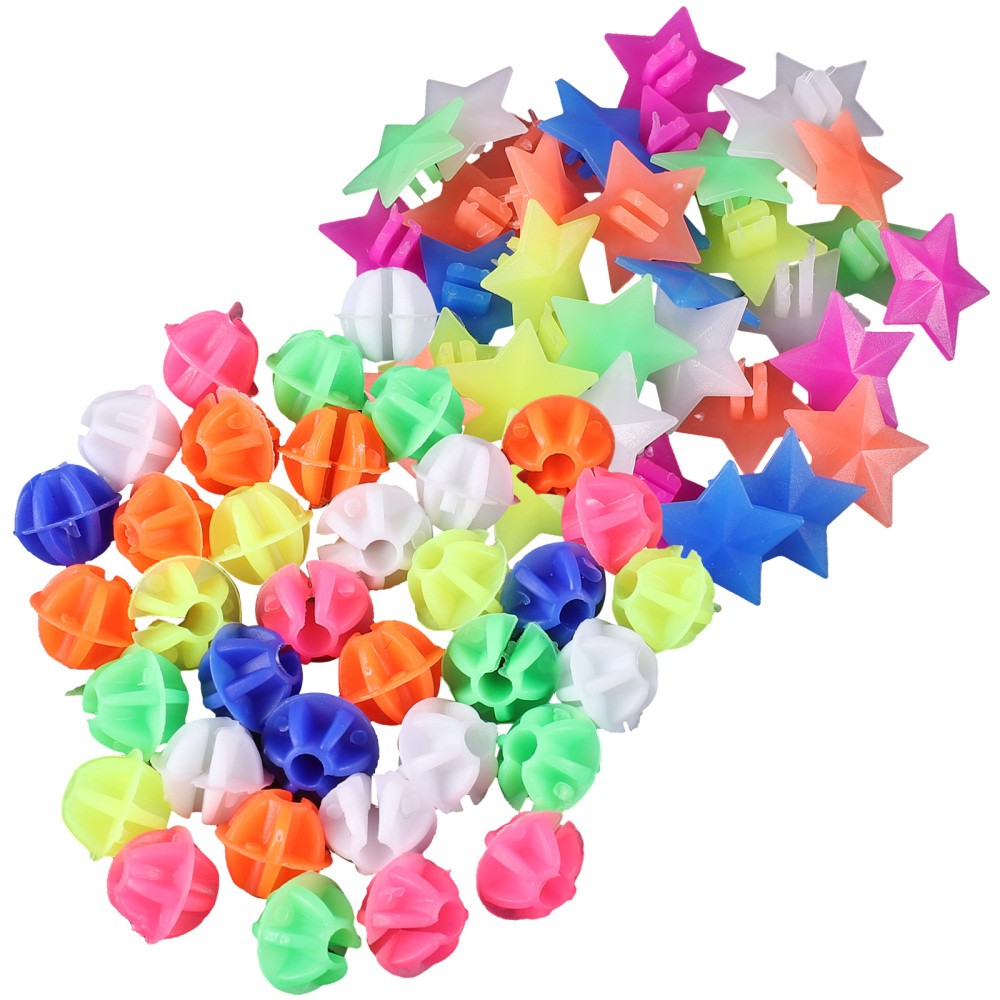 72-Piece Colorful Bead Car & Bike Decor Clips for Stylish Accessorizing