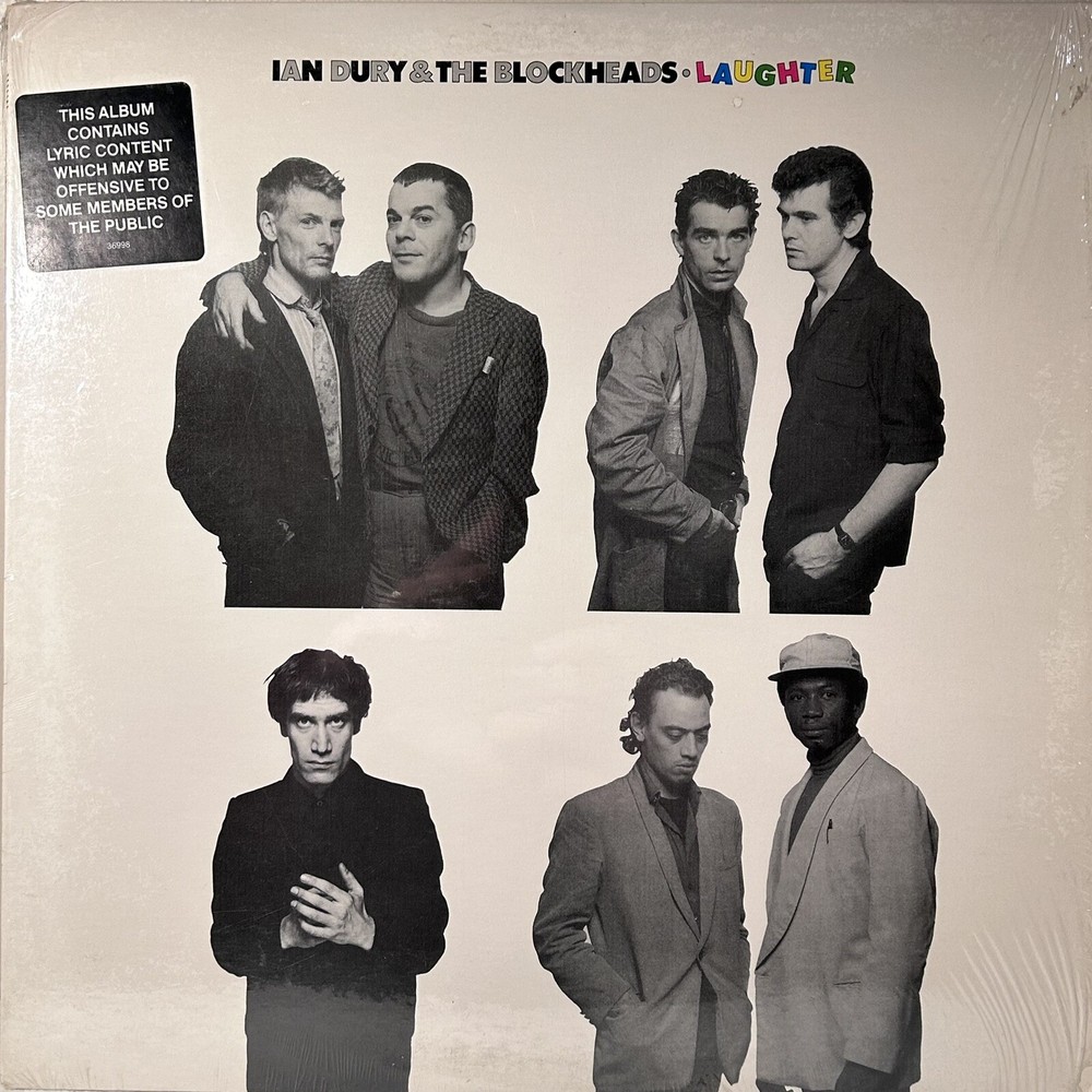 Ian Dury & The Blockheads Laughter 1980 VG+ w/hype sticker & shrinkwrap