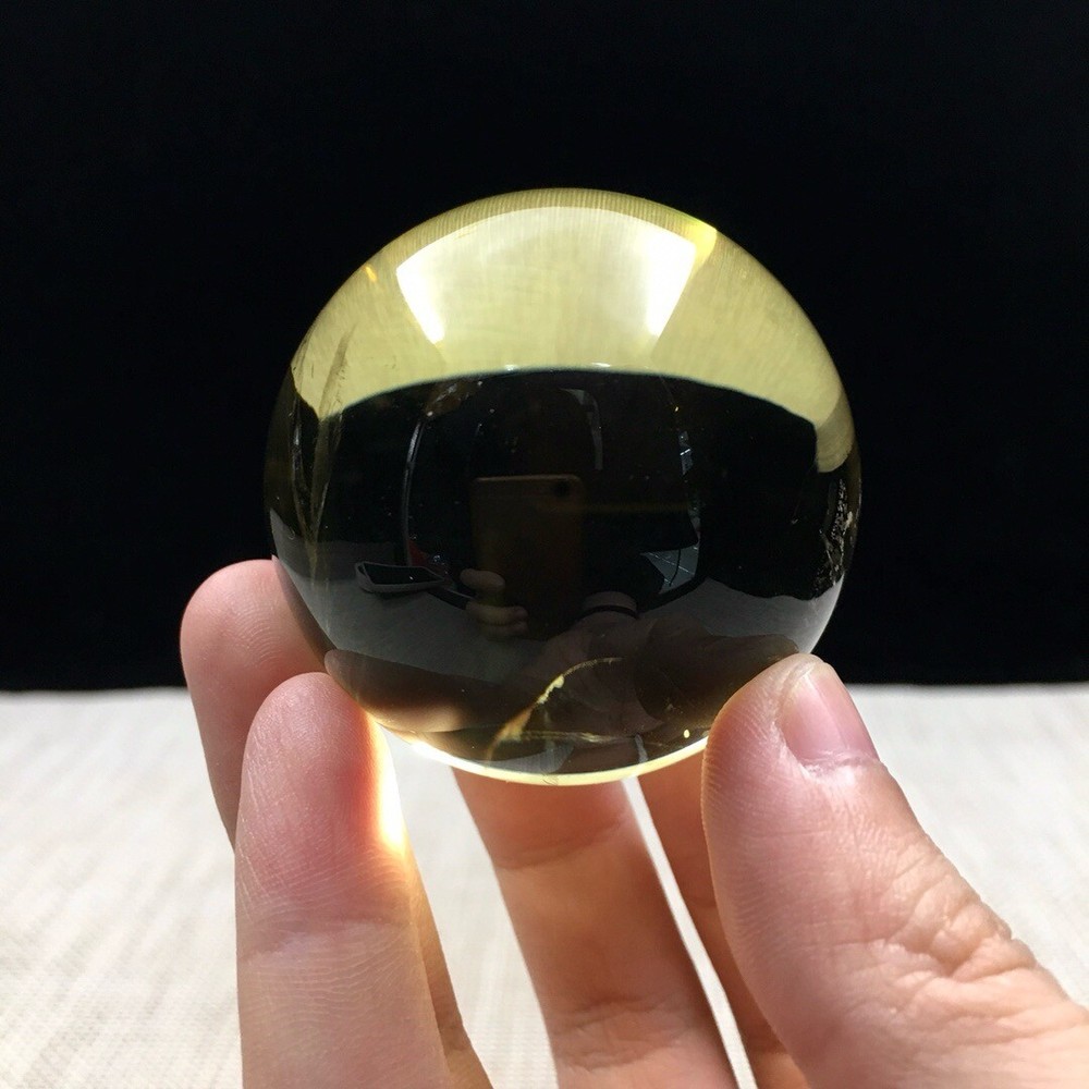 170g Top Natural Clear Citrine Quartz Sphere Crystals Ball Reiki Healing 49mm