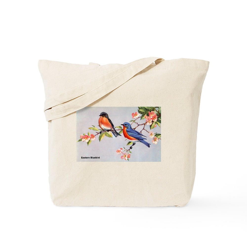 CafePress Eastern Bluebird Bird Tote Bag (125556207)