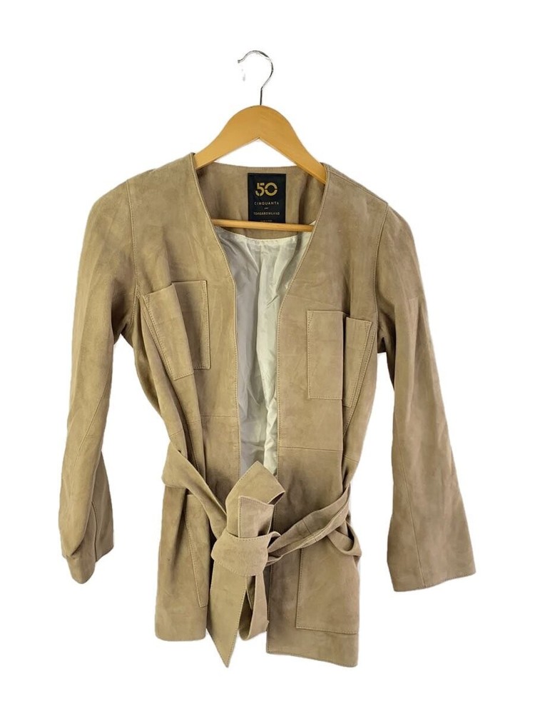 Cinquanta Leather Jacket Size 36 Plain Design Beg Collection 1296