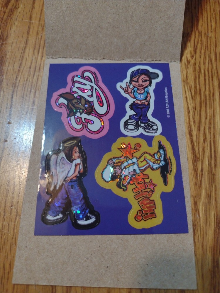 2002 Aztlan Graphics Prizm Vending Machine Stickers Girl #8 Of 15   STG8.    NOS