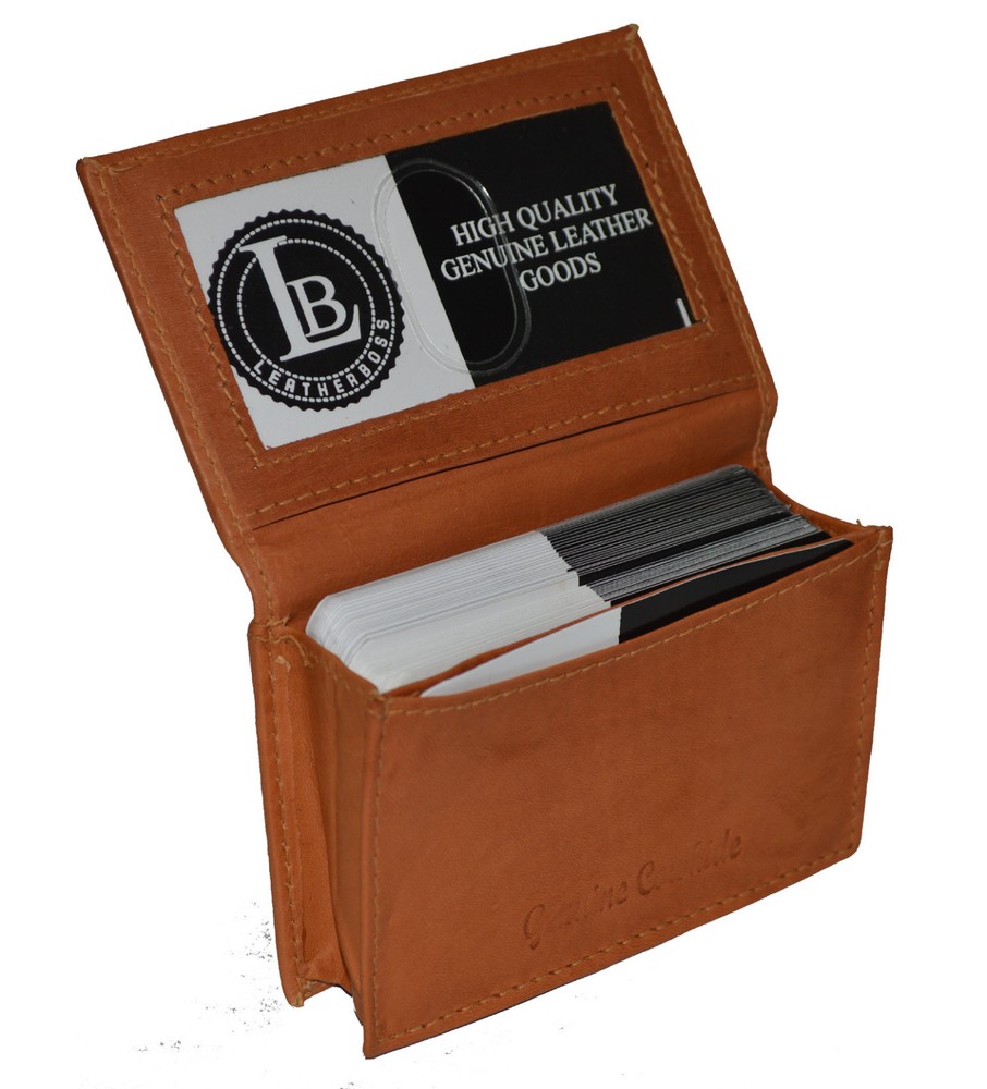 CREDIT CARD ID BUSINESS CARD MONEY HOLDER EXPANDABLE POCKET TAN FREE SHIPPING-image
