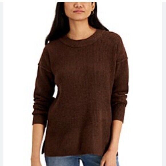 Hippie Rose Juniors Waffle-Knit Thermal Tunic Sweater, shirt XS