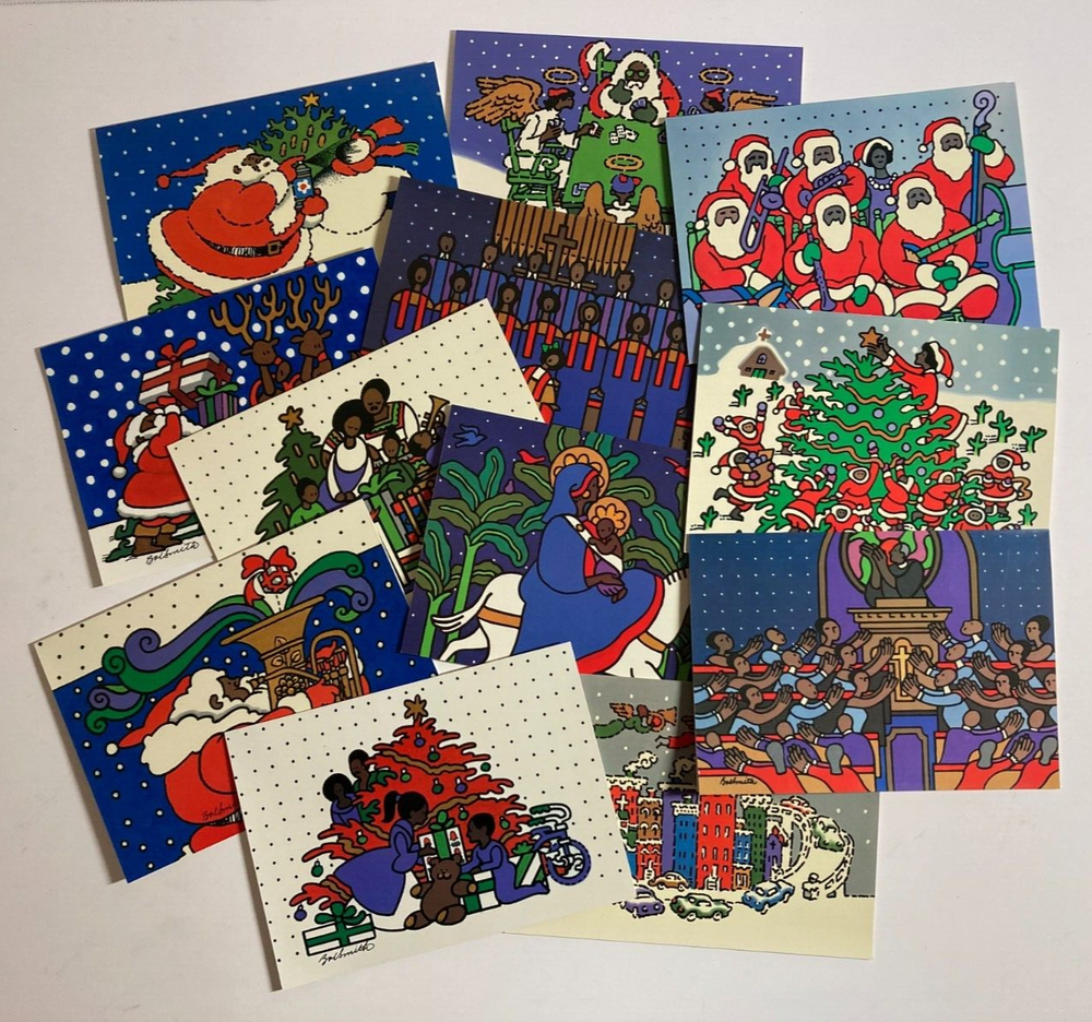 African American Artist Robert D. Smith Christmas Cards - You Pick - Vintage