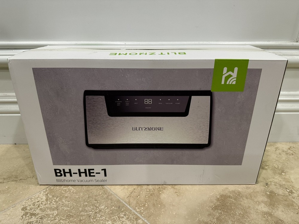 BLITZHOME Automatic Vacuum Sealer for Dry and Moist Food Storage