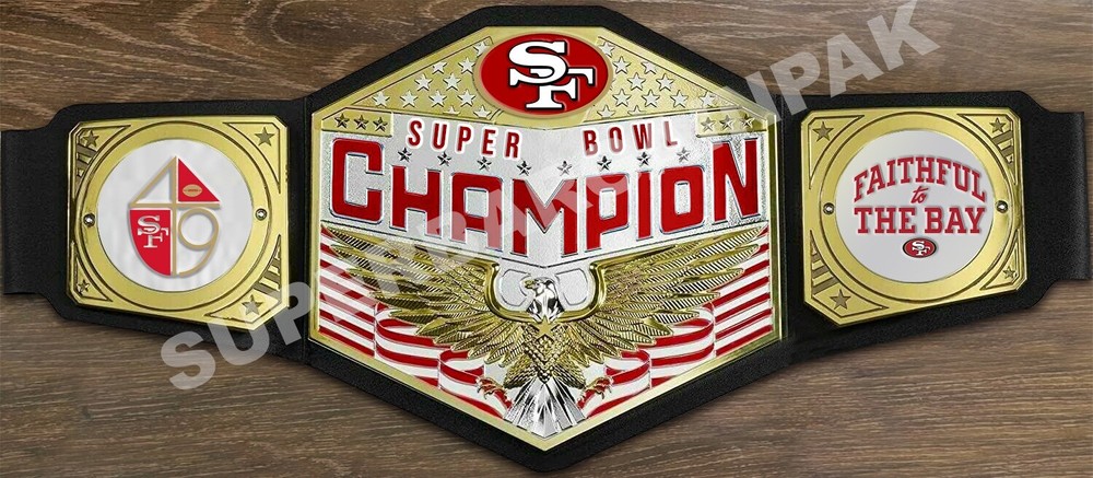SF 49ers Championship Wrestling Brass 4mm Brass Belt