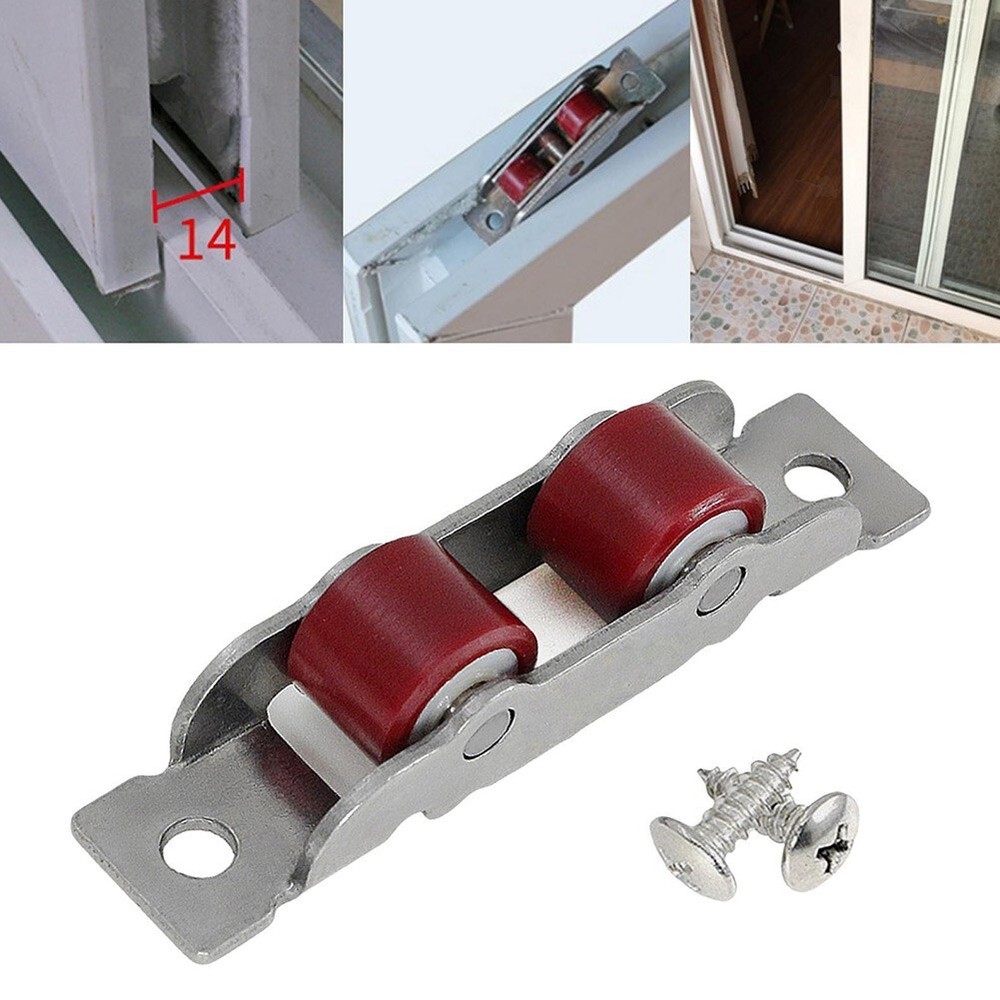1Pcs Stainless Steel Sash Pulley Sliding Door Roller Runner Wheel Track Pulley