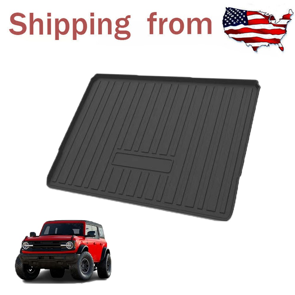 TPO Rear Cargo Trunk Liner Floor Cover Mat for 2021-2023 Ford Bronco 4 Door