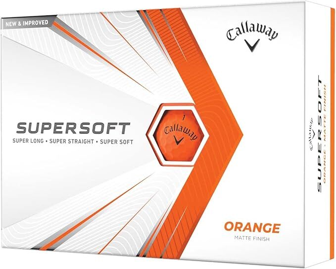 Callaway Supersoft 2021 Golf Balls High Visibility Orange