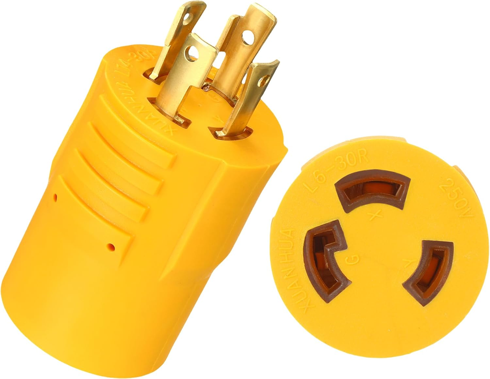Generator to Welder Adapter Compatible NEMA L14-30P to L6-30R 240V 30 Amp Twist