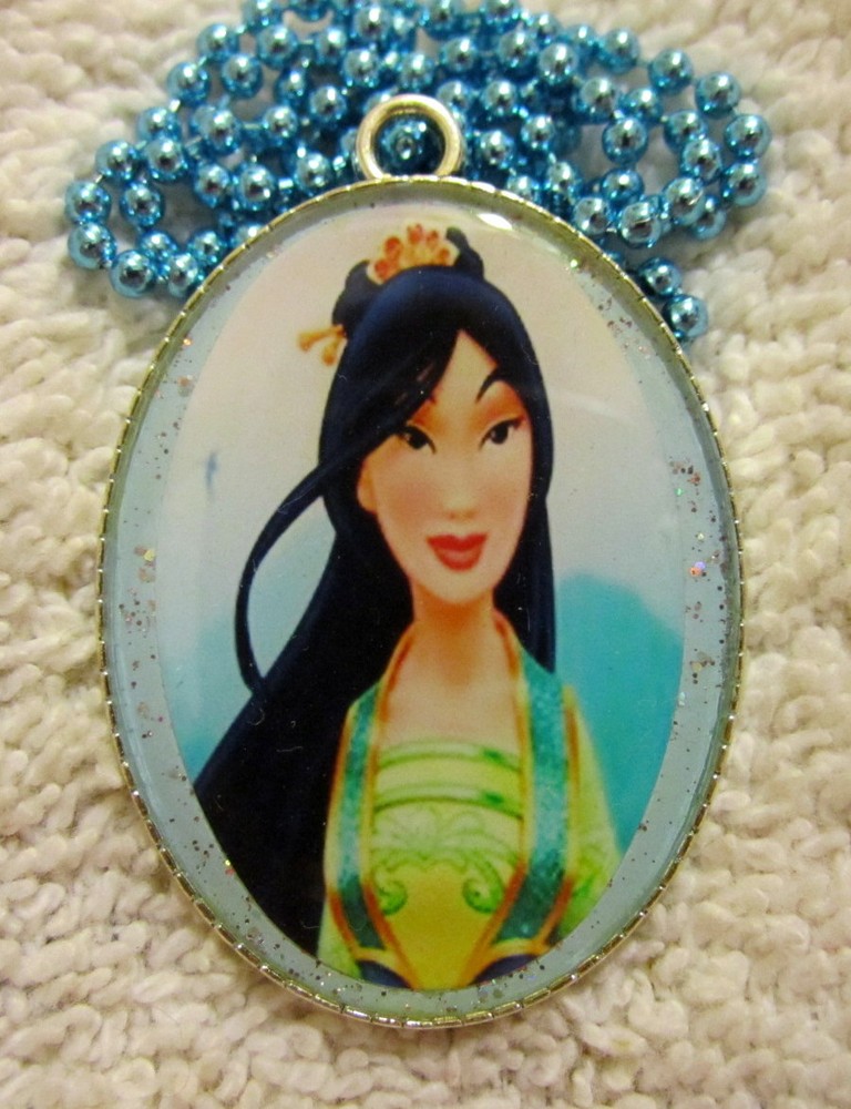 Princess Mulan Necklace - Handmade Resin