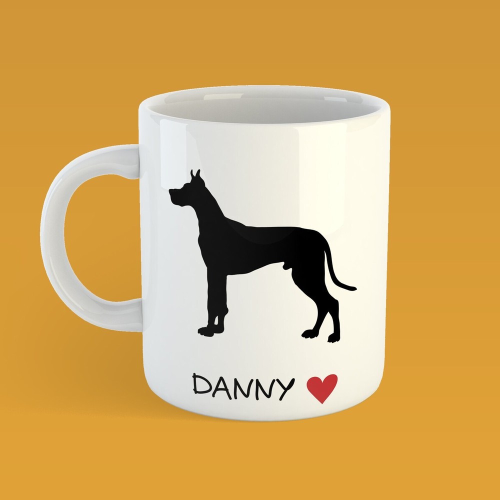 Personalised Great Dane Dog Mug Personalized Gift Mug Personalised Dog Gift