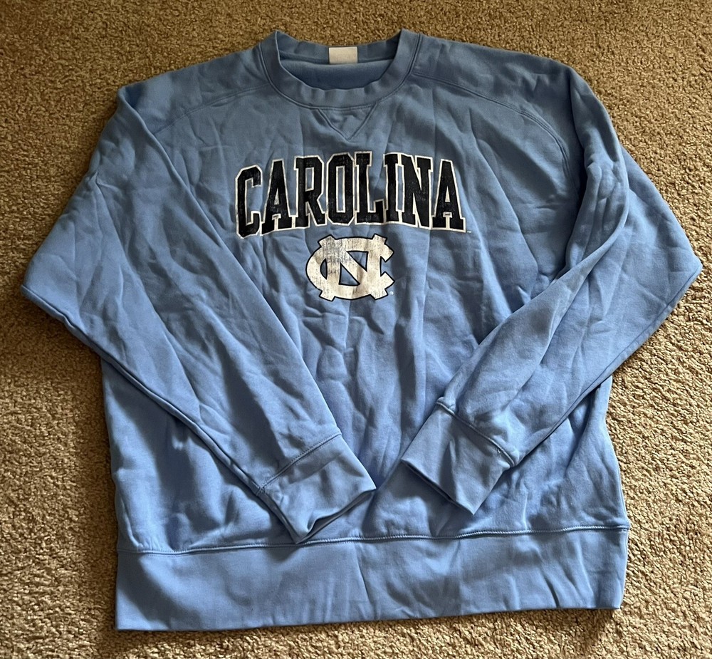 North Carolina Tar Heels Sweatshirt Men's 2XL (50-52) Carolina Blue NWOT