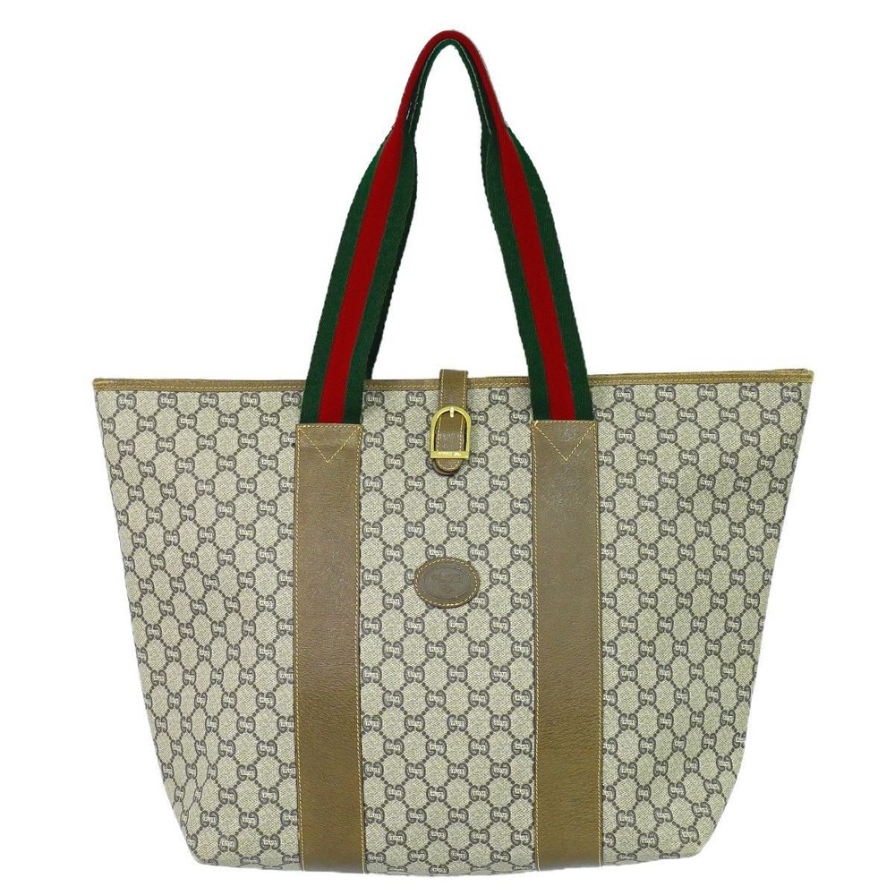 GUCCI Shelly GG Plus Shoulder Bag Tote in Signature Canvas