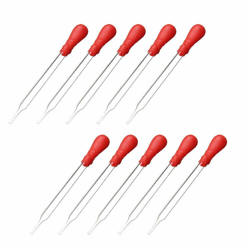 10Pcs 20ml 18CM Glass Pipette Medicine Laboratory Dropper Red Rubber Head Pipet