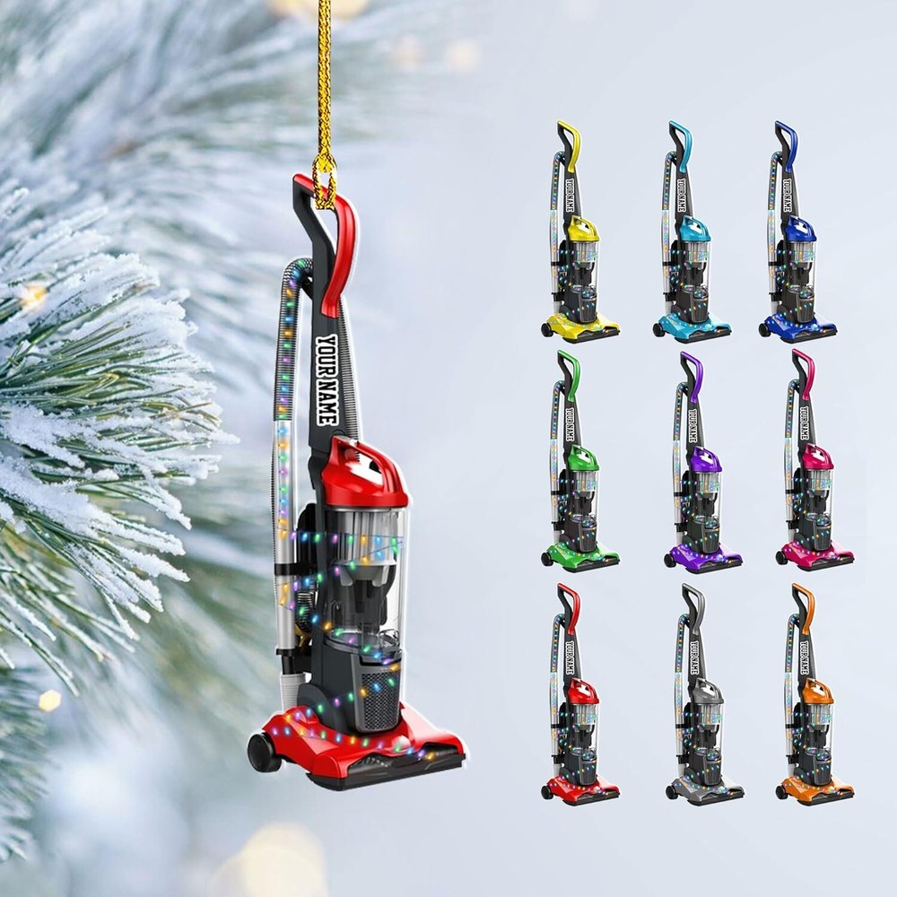 Custom Vacuum Cleaner Christmas Ornament Automated Pool Cleaner Ornament Robot C-image
