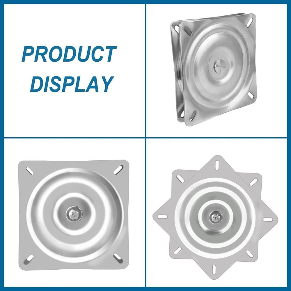 Stainless Steel 360° Swivel Bracket for Marine Boat Seat Flat Mount