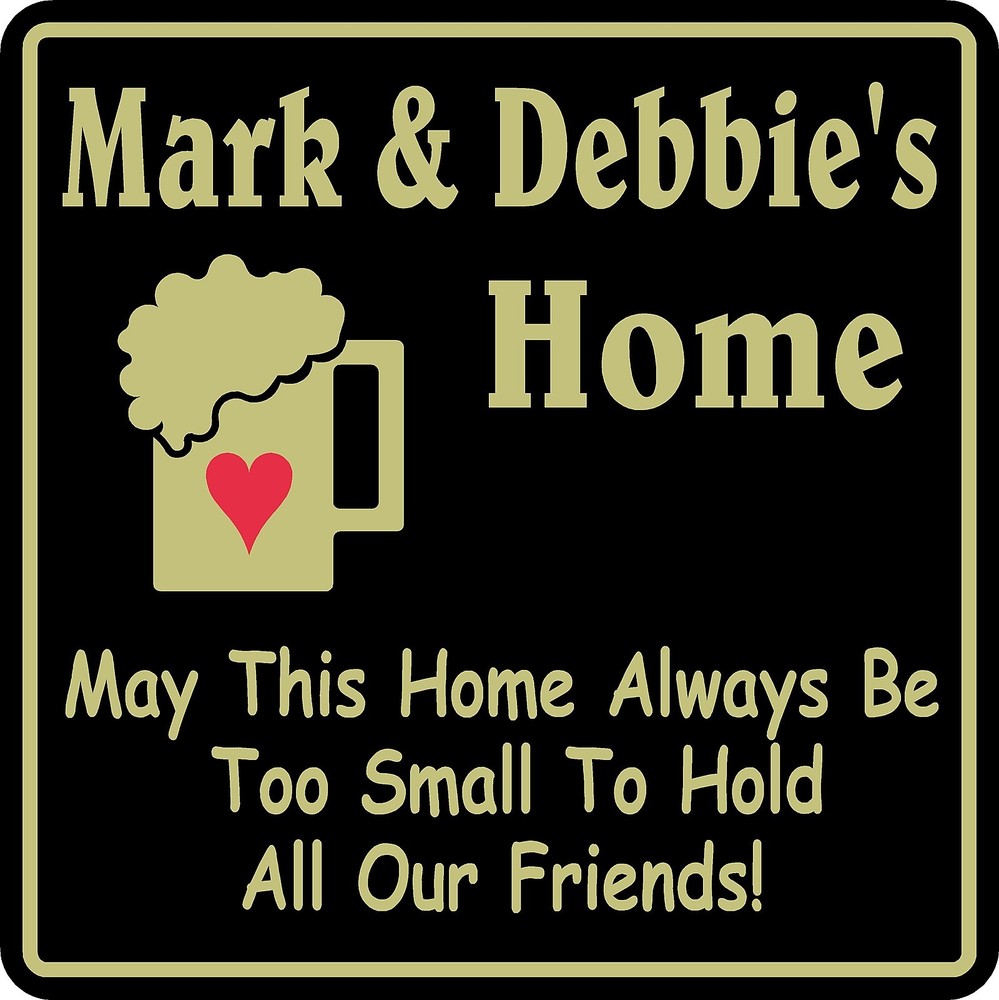 Personalized Home Sign #38 Wall Decor Family Bar Pub Gift Custom USA Made
