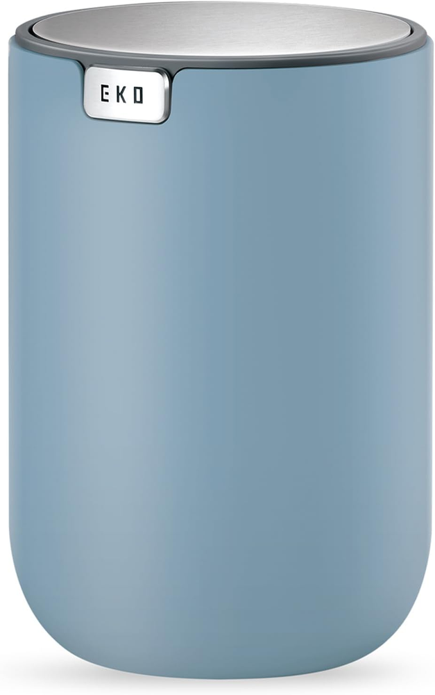 Mini Desk Trash Can with Swing Lid, 0.4 Gallon Round Wastebasket for Home,Office