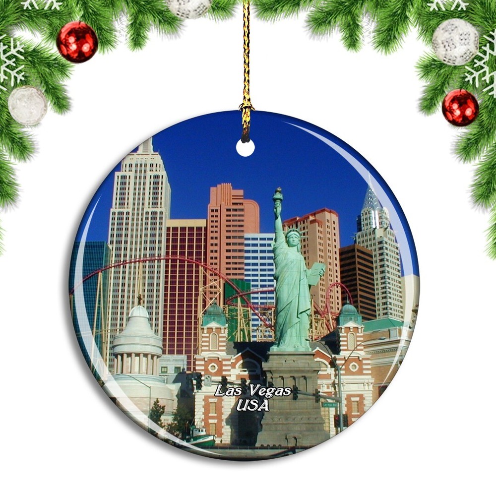 USA Las Vegas Christmas ornament - festive travel souvenir from America