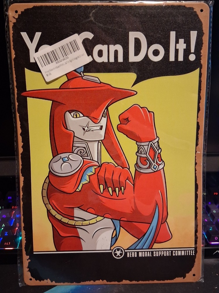 Digimon You Can Do It! Metal Poster Wall Art 12x8 Inches Kids Decor Wall Mounted