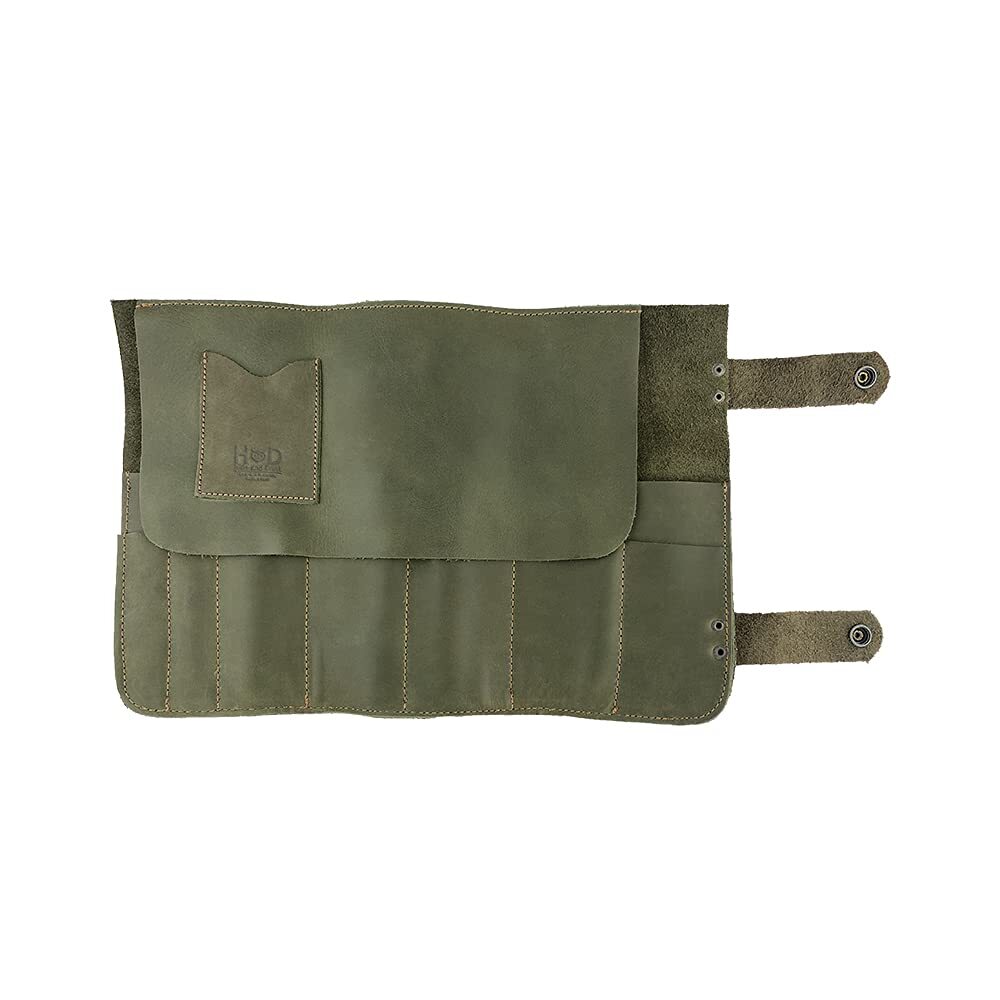 Hide & Drink Snap Tool Roll Up Bag with 14 Slots Portable Carry Case for Barb...