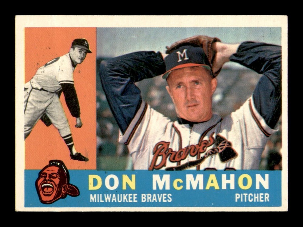 1960 Topps #189 Don McMahon NM Baseball Card OBGcards