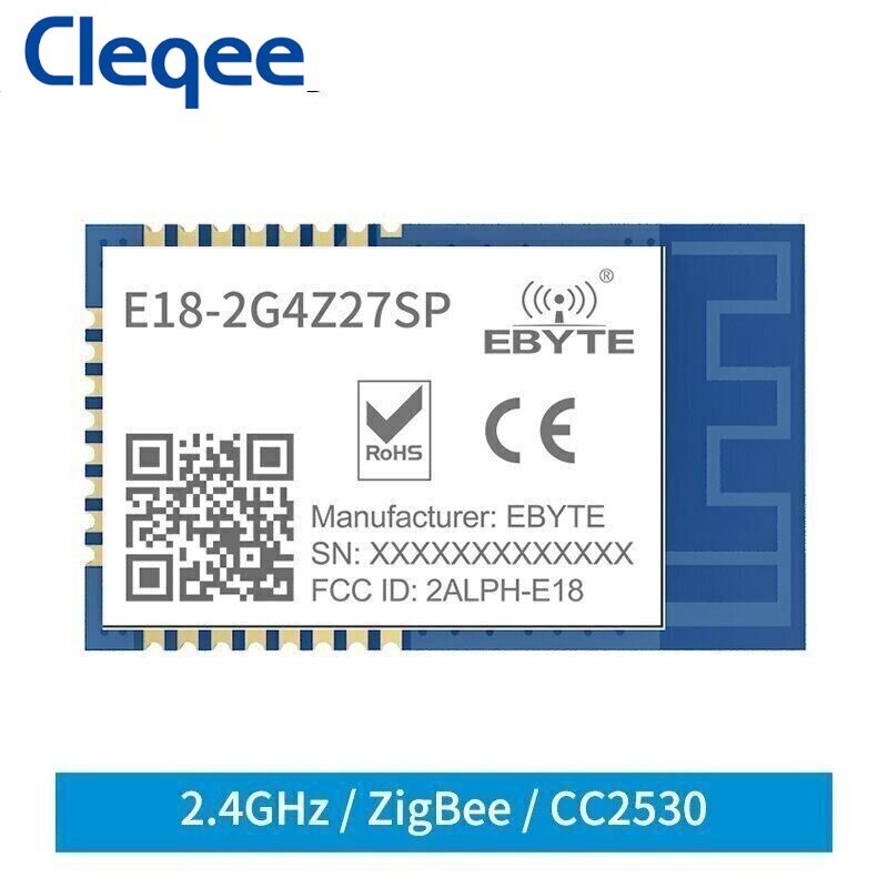 Zigbee3.0 CC2530 2.4GHz 27dBm PA+LNA SMD PCB Mesh Wireless Module For Smart Home