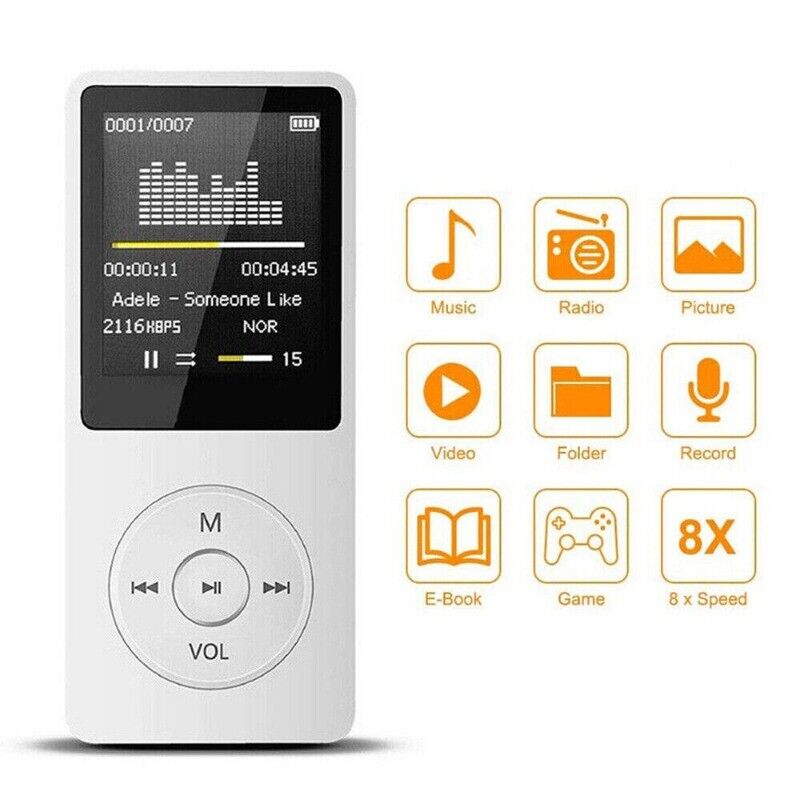 128GB Support Bluetooth MP4/MP3 Lossless Music Player FM Radio Recorder Sport