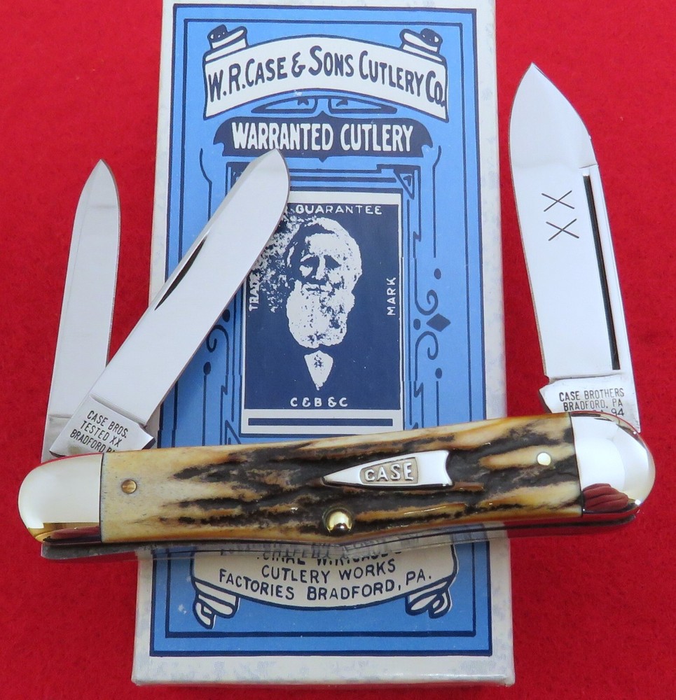 Case XX Classic Genuine Stag Whittler Knife 1994 RARE Arrowhead Shield MIB NR