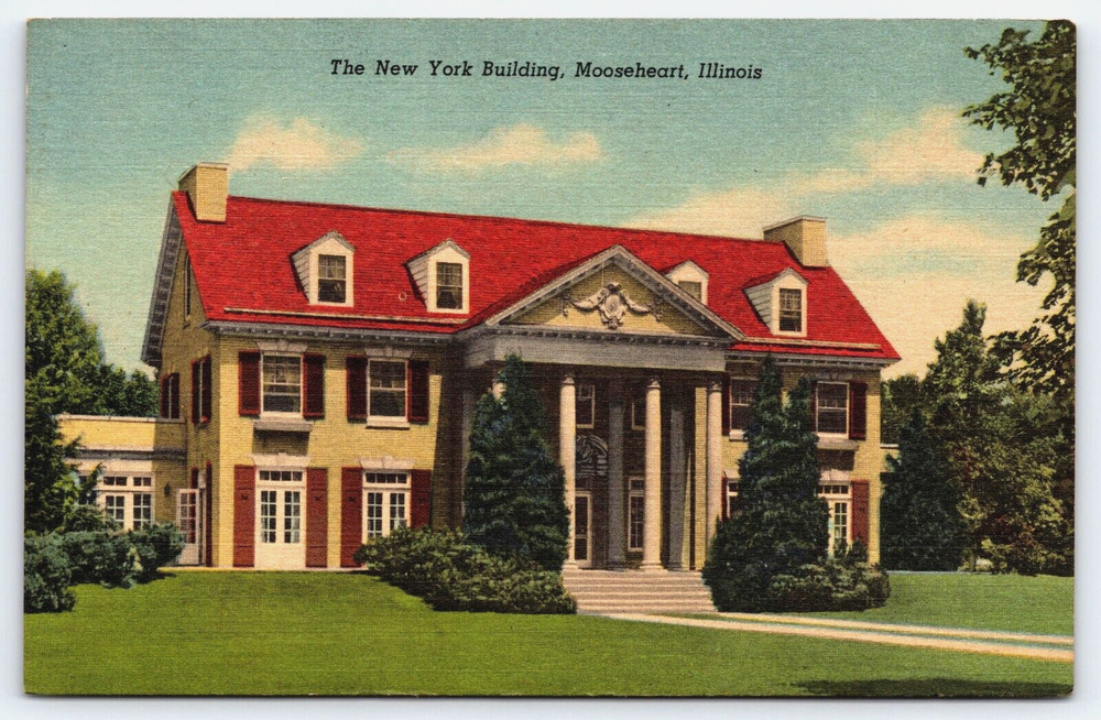 Mooseheart Illinois, The New York Building, Loyal Order Of Moose, Postcard