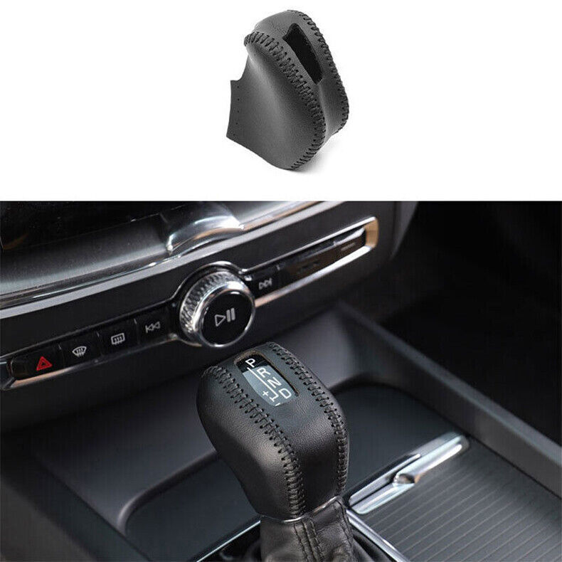 Volvo S90 2017-2020 Black Leather Gear Shift Knob Cover Trim