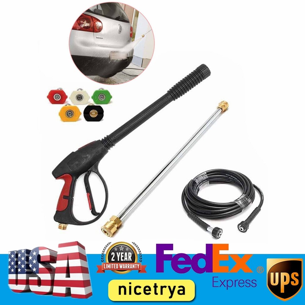 High Pressure Power Washer Spray Gun For Craftsman Hose 5 Nozzle Tip 3000PSI NEW