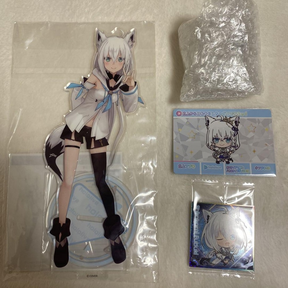 Hololive Fubuki Choconoko 3D Acrylic Stand Banpresto 4-Piece Set