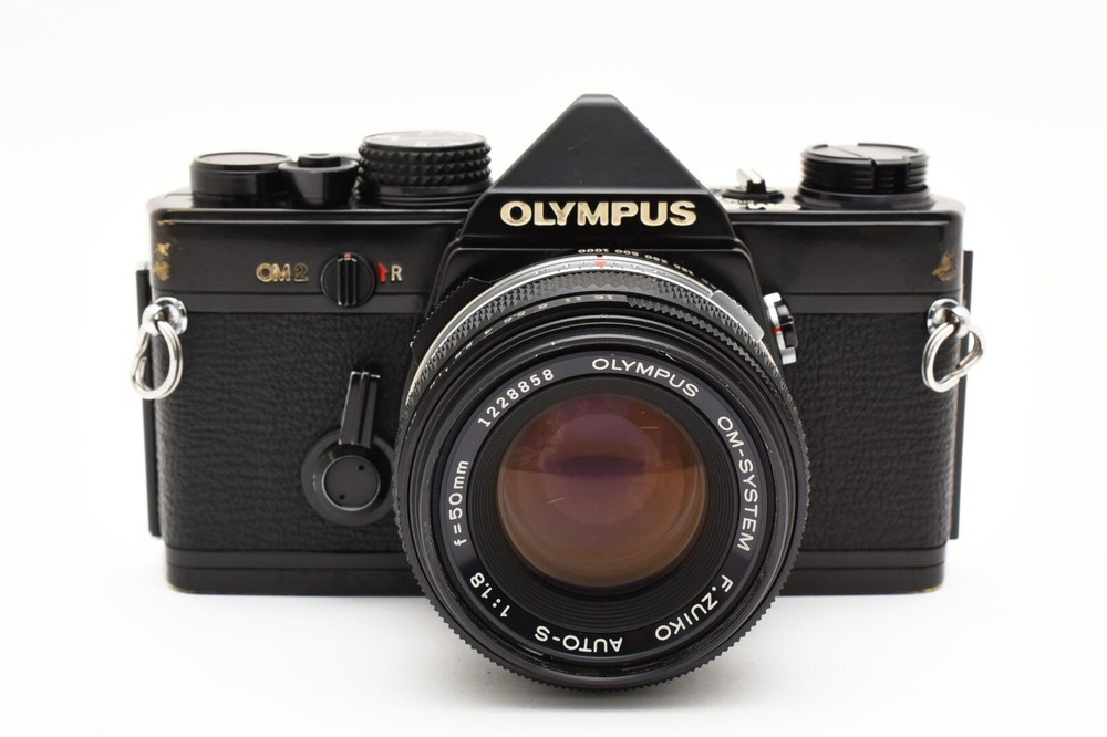 Olympus OM-2 SLR 35mm Film Camera with 50mm f1.8 Lens from Japan Exc+3 Condition