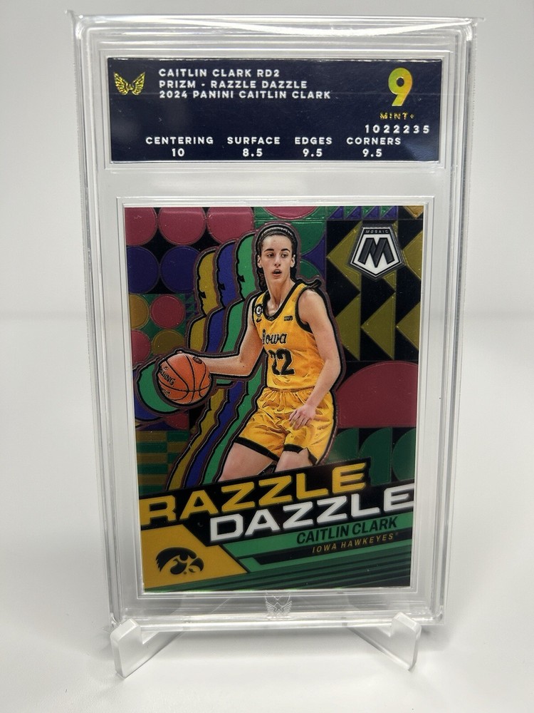 2024 Panini Caitlin Clark Rookie Collection #RD2 Prizm Razzle Dazzle - ARK 9