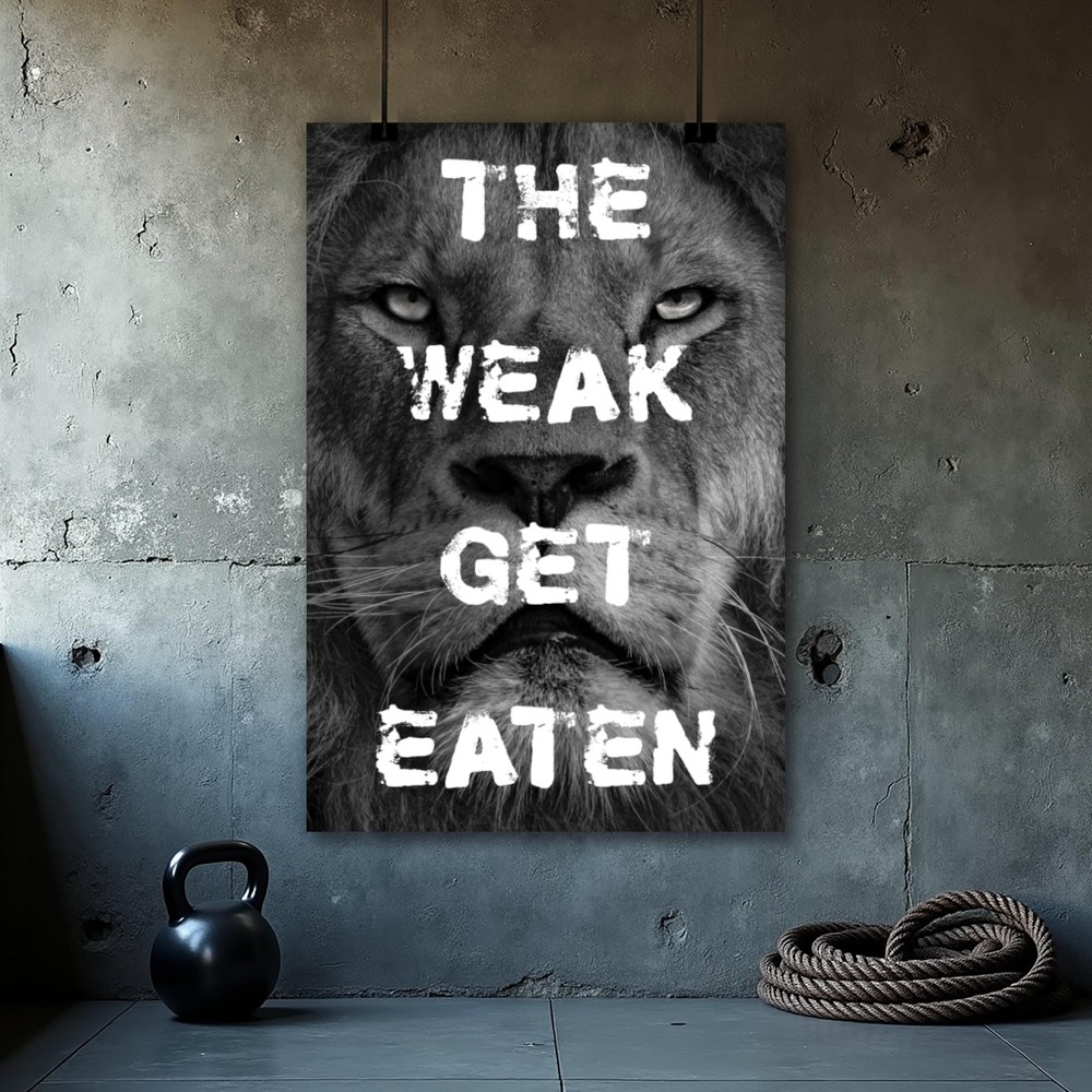 Fitness Motivation Poster - Inspirational Gym Wall Art for Home Workouts