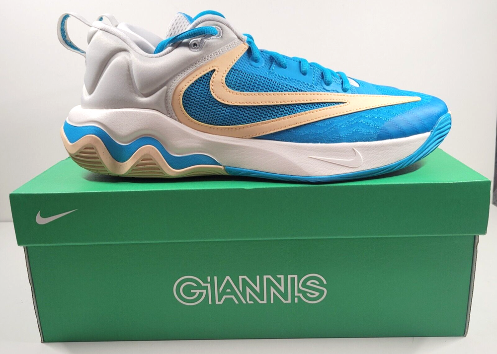 Nike Giannis Immortality 3 Shoes Mens Size 11.5 White/Black Running DZ7533-002