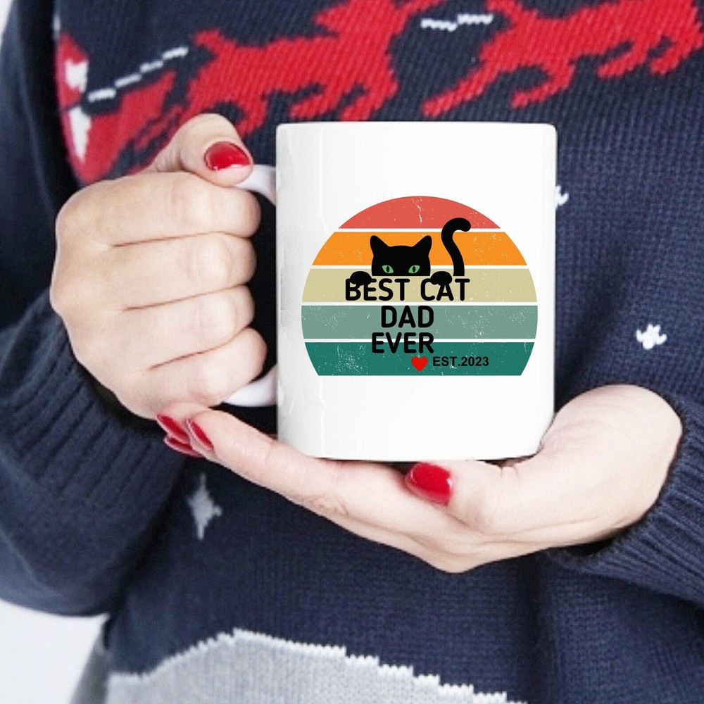 Best Cat Dad Ever Best Cat Dad Ever New Dad Gift New Dad Mug Dad Est Mug New Dad